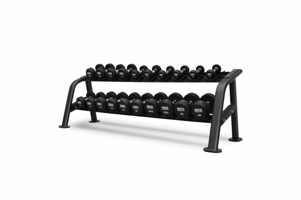 Набор обрезиненных гантелей Bronze Gym BGDBR275-500 27.5-50 кг (10 пар)