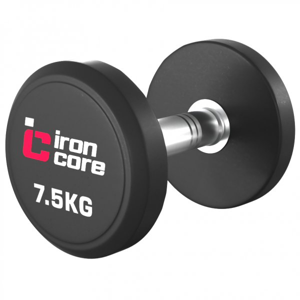Гантельный ряд обрезиненный IRON CORE Standard 10 пар 2.5 - 25кг IC1012 2,5-25