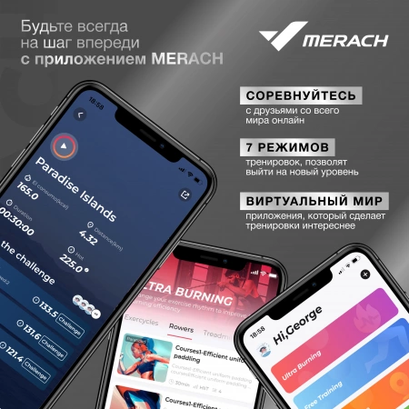 Эллиптический тренажер домашний MERACH K60